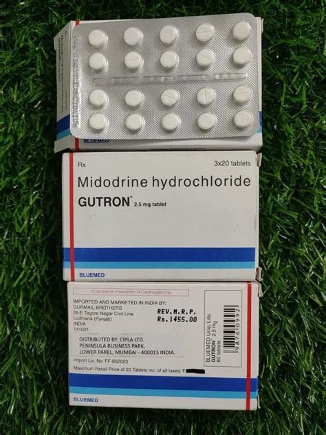 Midodrine Hydrochloride Tablets at Rs 1455/stripe | Midodrine ...