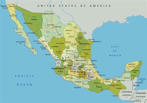 Map Of Mexico Mexico Map Political Map Map | Images and Photos finder