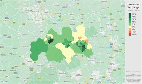 Luton population growth rates.