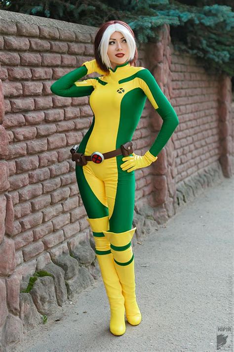 X-Men Rogue Cosplay Costume Bodysuit Women | cosercosplay.com