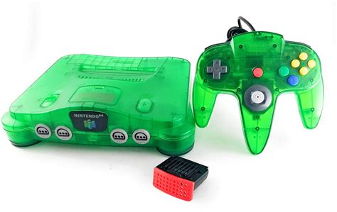 Jungle Green Nintendo 64 Console System- N64 (Refurbished) - Walmart ...