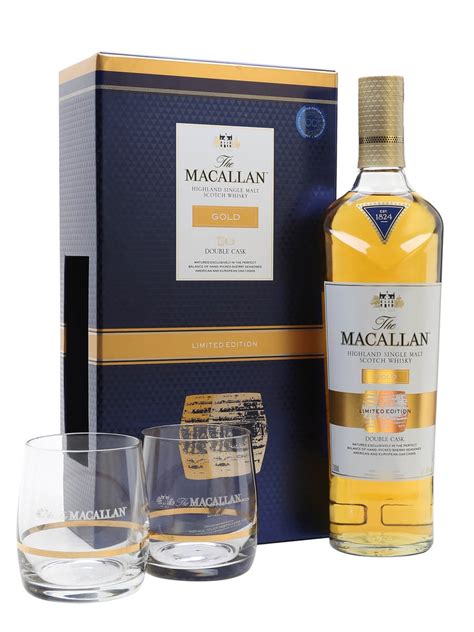 Macallan Gold + 2 Glasses Gift Set Scotch Whisky : The Whisky Exchange