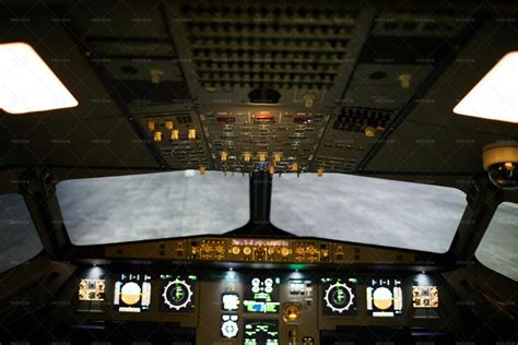 Airplane Cockpit Interior - Stock Photos | Motion Array