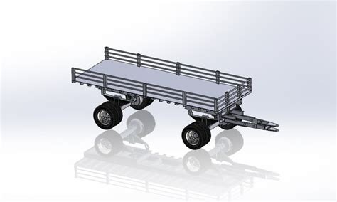 Tractor Trolley - download free 3D model by harishkakde - Cad Crowd