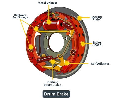 The Component Of The Drum Brake System Attached To The Backing Plate Is ...