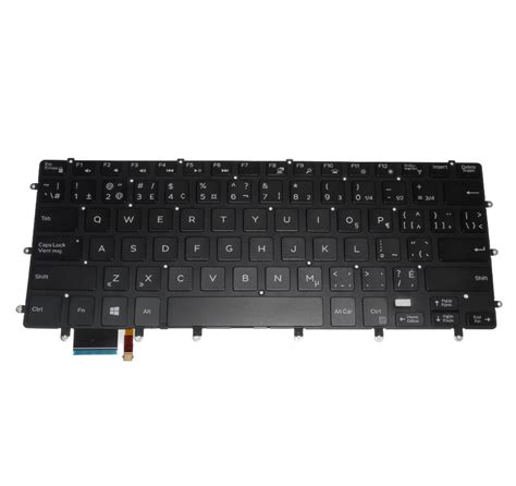 OEM Dell XPS 15 9550/9560/9570 Backlit Laptop Keyboard Canadian-French ...