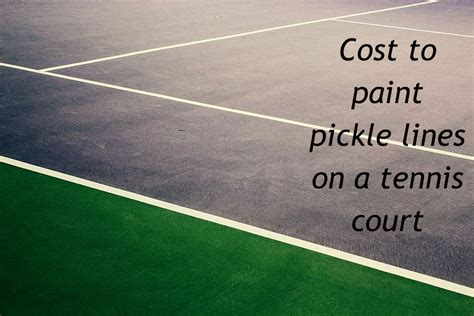 8 Easy Ways: How Much Does It Cost To Paint Pickleball Lines In A ...