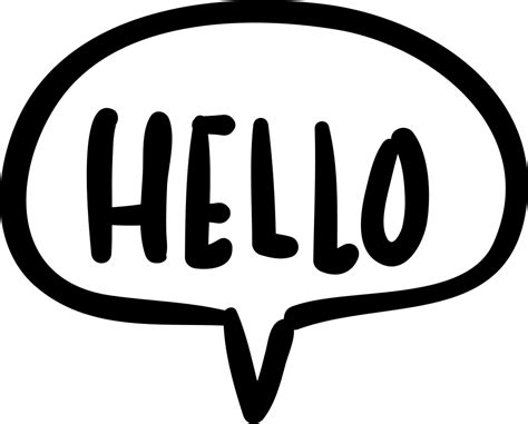 Hello Speech Bubble for Effective Communication PNG Cutout | PNG All