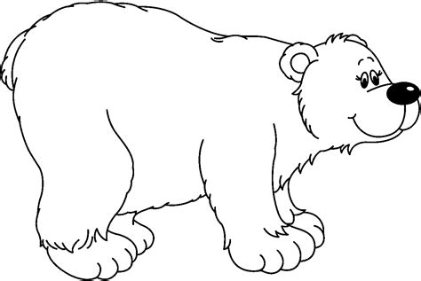 Black And White Bear Clipart