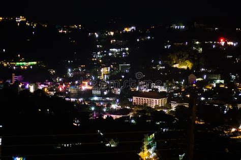 View of the City of Kandy in the Illumination. Stock Image - Image of ...