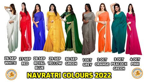 9 colours of Navratri 2023 | Dresses to wear in Navratri 2023 | HinduPad