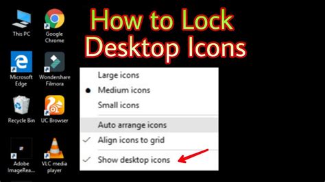 How to Lock Desktop Icons in Windows 10 - YouTube