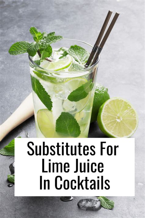 5 Best Ways To Substitute For Lime Juice In Cocktails - Oh So Foodie