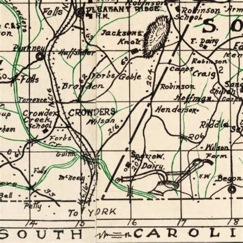 Industrial and farm map of Gaston County, North Carolina :: North ...