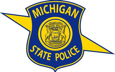 Michigan State Police - Michigan State Police Logo Black And White ...