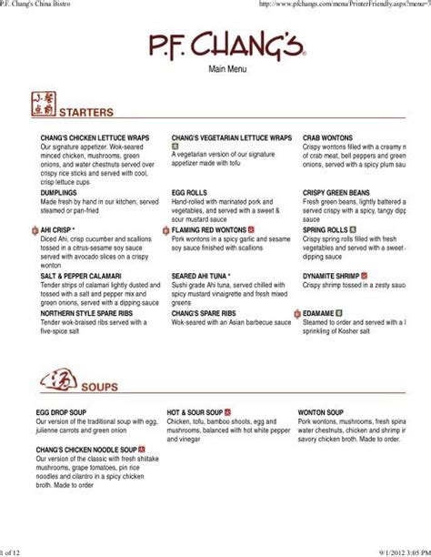 Pf Changs Nutritional Menu Pdf | Blog Dandk