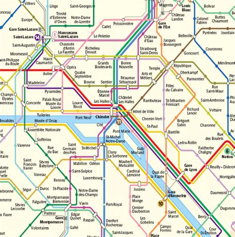 Paris Subway Map - ToursMaps.com