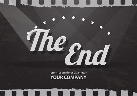 The End Credits Of Silent Film Vector 156007 Vector Art at Vecteezy