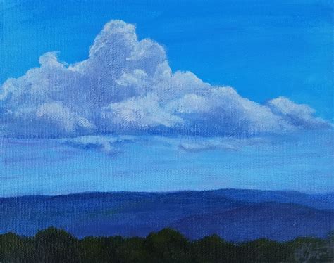 Art & Collectibles :: Painting :: Rain Cloud Coming In | 8x10 Original ...