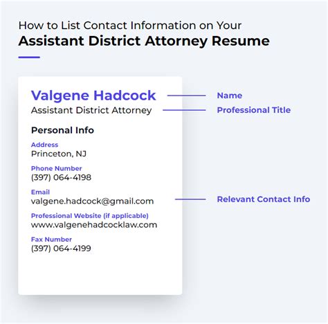 Assistant District Attorney Resume Examples and Templates