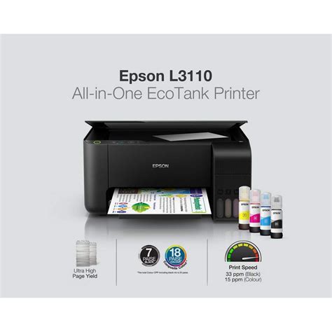 Epson EcoTank L3110 All-in-One Ink Tank Printer | Shopee Philippines