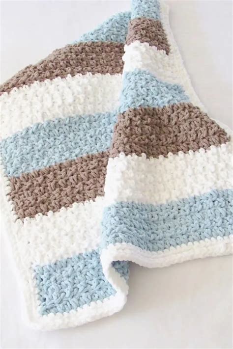 crochet baby blanket - pink and teal Crochet baby blanket - baby ...