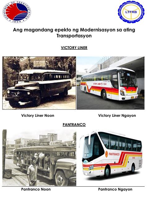 Official LTFRB on Twitter: "Ang magandang epekto ng Modernisasyon sa ...