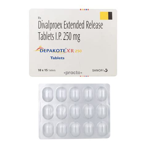 Depakote 250 MG Tablet XR - Uses, Dosage, Side Effects, Price ...