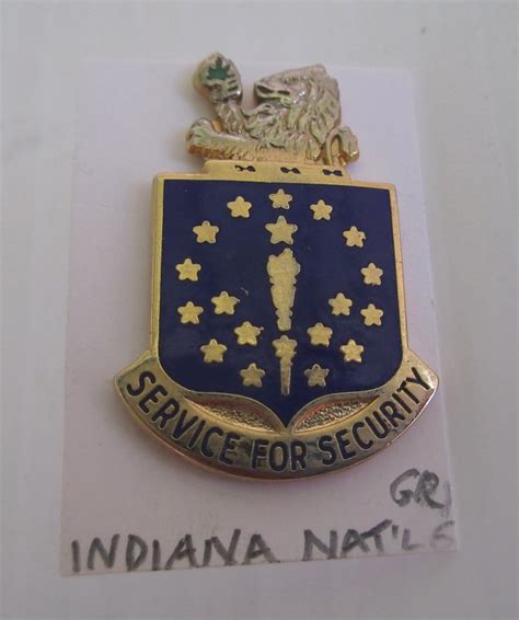 1 Indiana National Guard Insignia Pin