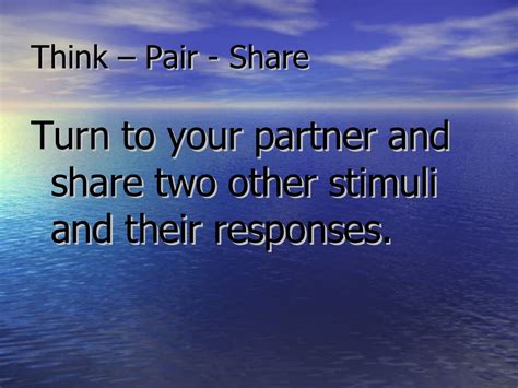 Stimulus And Response