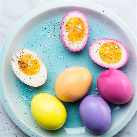 Naturally Dyed Pickled Easter Eggs Recipe | Epicurious