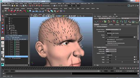 Using XGen to create hair (Maya 2014) - Part 1: Basic hair - YouTube