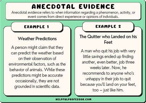 19 Anecdotal Evidence Examples (2024)