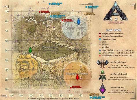 Steam Community :: :: Ark Extinction - Resources Map by Exhumed v2