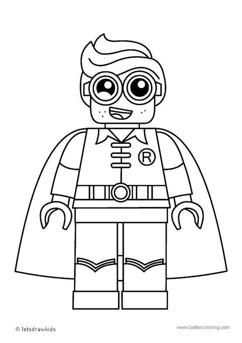 Robin from Lego Movie Batman Coloring Pages - Free Printable Coloring Pages