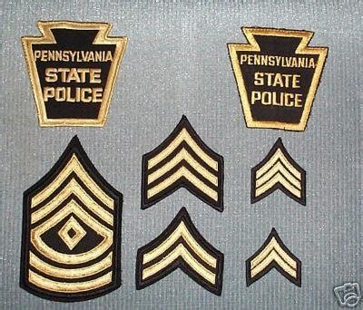 Pennsylvania PA State Police Old Rank Insignias & Patch | #30232689