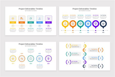 Project Deliverables Timeline PowerPoint Template | Nulivo Market