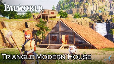 Palworld - Simple Triangle Modern House Base with Tutorial (New Player ...