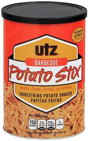 UTZ Barbeque Potato Stix - 14 oz, Nutrition Information | Innit