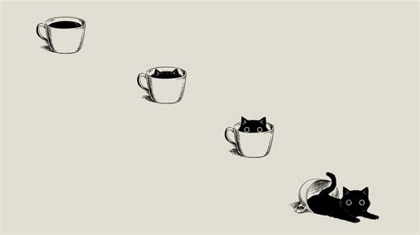 Cat. [1920×1080] | Minimal desktop wallpaper, Desktop wallpaper simple ...