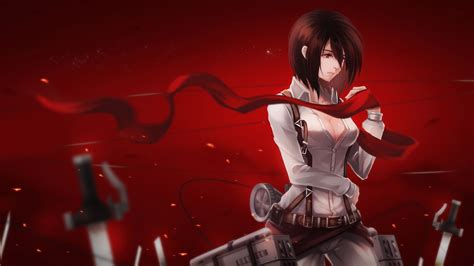 shingeki-no-kyojin-mikasa-ackerman-anime-anime-girls-wallpaper ...