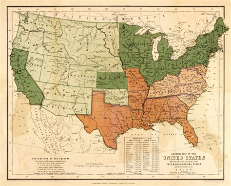 American Civil War States Map