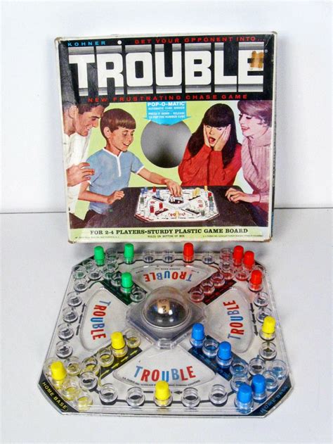 vintage TROUBLE board game