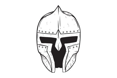 Hand Drawing Gladiator Helmet Graphic by PadmaSanjaya · Creative Fabrica