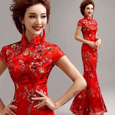 ropa china tradicional - Buscar con Google Red Chinese Wedding Dress ...