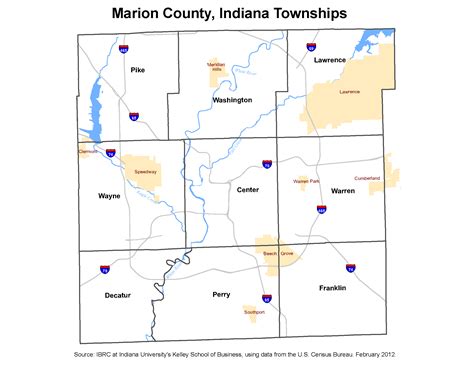 Marion County Township Map Indiana - Map Of New Hampshire