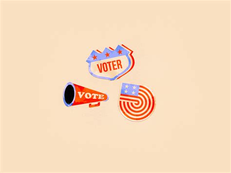 Voter Stickers by Tyler Pate on Dribbble