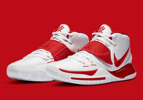 Nike Kyrie 6 White University Red CZ4938-100 | SneakerNews.com