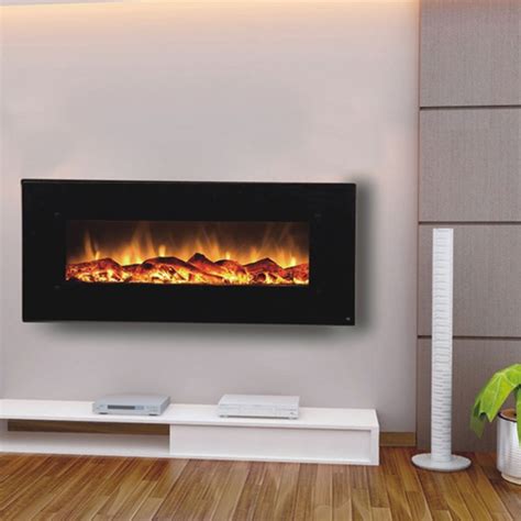 Touchstone Onyx 50 inch Electric Wall Mounted Fireplace Black 80001