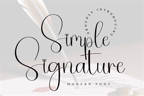 Simple Signature Font by ABBAsalam · Creative Fabrica